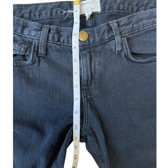 CURRENT/ELLIOTT The Roller Black Denim Jeans Low Rise Slightly Relaxed - Size 27 - Picture 8 of 11